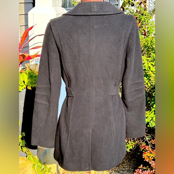 ANDREW MARC NEW YORK s8 blk wool/cashmere bld coat Super soft! Gently loved - Picture 3 of 6